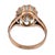 Early 20th Century Victorian Gia 4.06 Carat Oval Cut Diamond 12k Rose Gold Engagement Ring, Size 5.5 For Sale In Los Angeles - Image 6 of 8