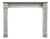 French Louis XVI Style Carrara Marble Fireplace Surround For Sale