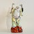 Vintage Chinese Laughing Buddha Ceramic Sculpture, Hand Painted For Sale - Image 9 of 11