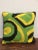 1990s Velvet and Wool Embroidered Pillow For Sale - Image 5 of 5