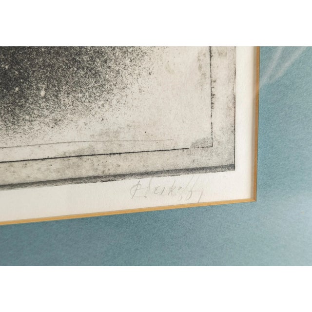 Mid-Century Contemporary Modern Art Abstract Etching Print Signed For Sale - Image 9 of 12