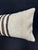 Turkish Hemp Pillow Cushion Natural Beige Black Cushion Cover 14x40 For Sale - Image 4 of 4