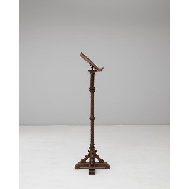 19th Century French Wooden Book Stand With Original Patina For Sale - Image 18 of 18