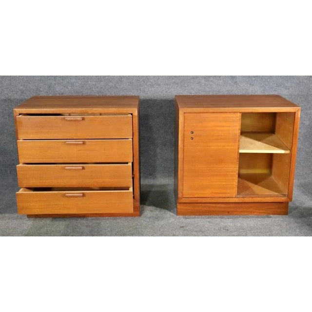 Mid 20th Century Pair of Teak Cabinets by Buchner Company - 2 Pieces, Attributed For Sale In Philadelphia - Image 6 of 12