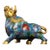 Vintage Cloisonne Enamel Ox Figure – 8.7" Gilt Mythical Bull Sculpture For Sale