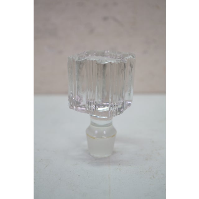 2 Fostoria Sunray Blown Glass Scotch Rye Liquor Decanter Bottles 9" For Sale - Image 13 of 18