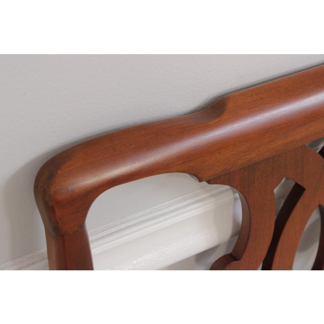 Henkel Harris Henkel Harris Queen Size Cherry Bed Headboard For Sale - Image 4 of 14