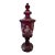 Antique Moser Bohemian Glass Ruby Hunter Pokal Goblet For Sale