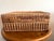 Vintage Wicker Picnic Basket/ Rattan Storage Case With Handles For Sale - Image 11 of 13