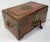 Chinoiserie Vintage Asian Wood and Brass Jewelry Box With Traditional Bar Lock For Sale - Image 3 of 11