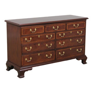 Councill Craftsman Mahogany Inlaid Dresser For Sale