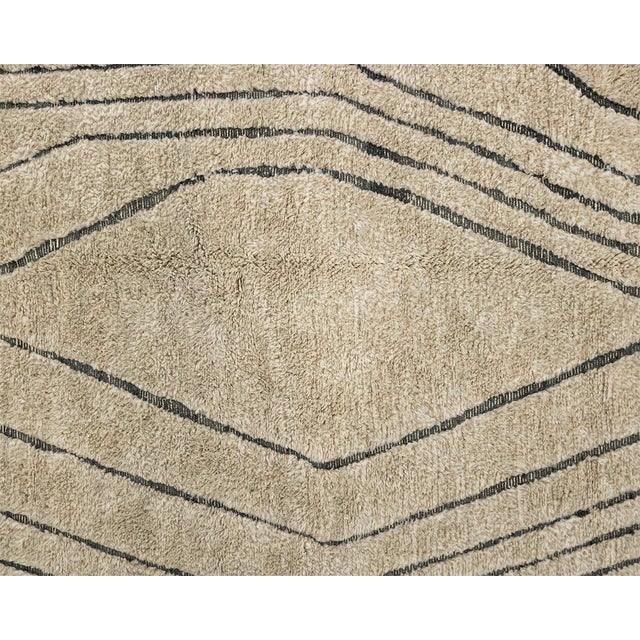 Large Hand-Knotted Wool Premium Rug by Azele Studio For Sale - Image 12 of 13