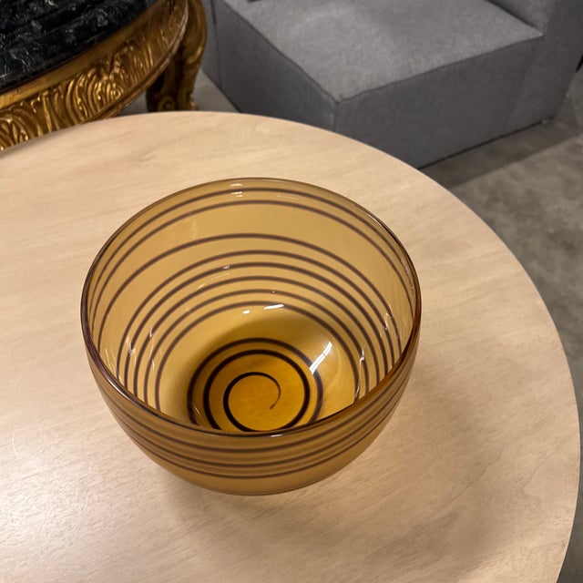 Roberto Faccioli for Arcade Murano Glass Bowl For Sale - Image 12 of 12