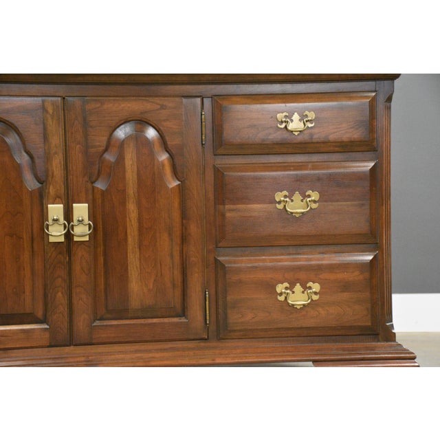 1980s Pennsylvania House Solid Cherry Dresser For Sale - Image 10 of 11