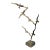 Modernist Brass Seagull Sculpture, Abstract Birds in Flight For Sale