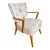 Vintage Mid Century Modern Armchair With Floral Upholstery For Sale