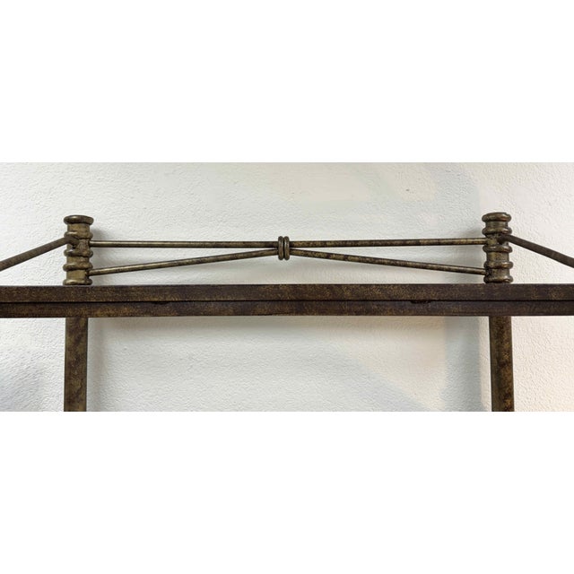 Late 20th Century Aged Metal 5-Tier Etagere Display For Sale - Image 5 of 13