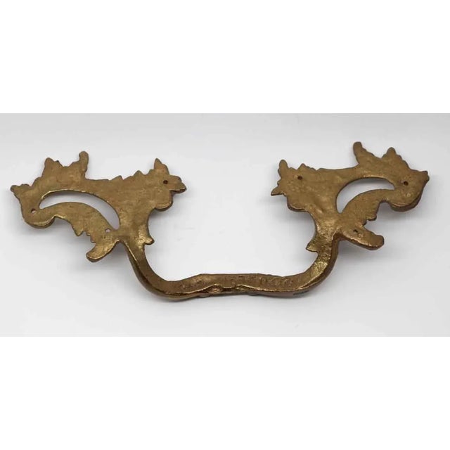 Mid 20th Century French Provincial Brass Drawer Pull For Sale - Image 4 of 5