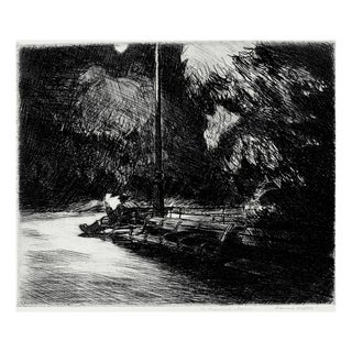 After Edward Hopper, Study for Night in the Park, Serigraph For Sale