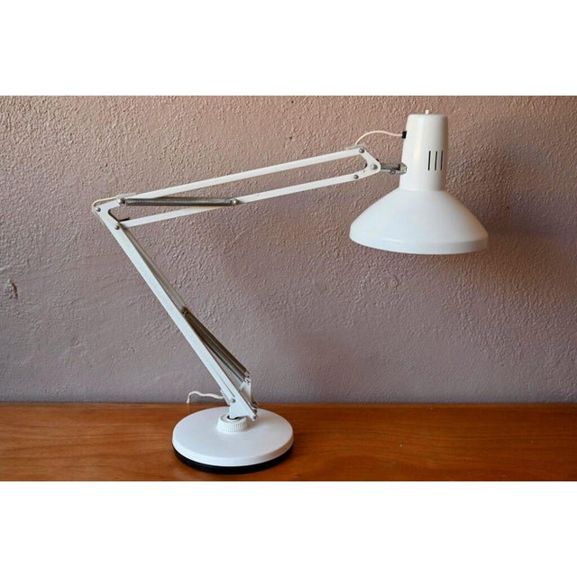 White Metal Architects Articulated Desk Lamp by Ledu For Sale - Image 14 of 18