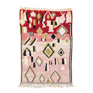 Pink Berber Moroccan Wool Rug