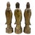 Mid 20th Century Antique Chinese Bronze Western Three Saints Buddha Statue For Sale - Image 16 of 17
