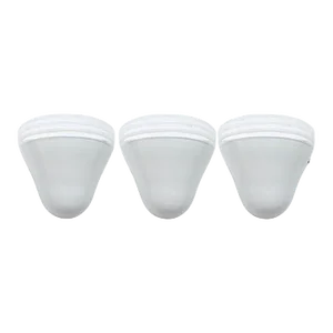 Vintage White Murano Glass Sconces by Leucos, C. 1970's, Set of Three