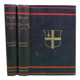 "Walks in London Vol. I & Vol. Ii" 1894 Hare, Augustus j.c. For Sale