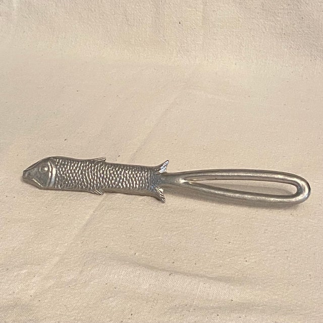 Mid-Century Modern Cast Aluminum Fish Scaler For Sale - Image 3 of 6