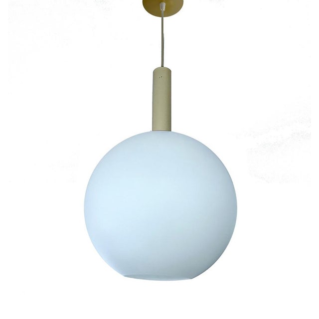 Large Vintage Glass Pendant Light from Doria, 1950s For Sale - Image 13 of 13