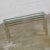 Modern Modern Console Sofa Table Chrome Rectangle With Glass Top Style of Pace or Karl Springer For Sale - Image 3 of 13