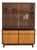 Showcase in Cherry Veneer and Glass, 1950s For Sale