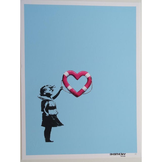 Banksy X Post Modern Vandal, Girl with Heart Shaped Float, 2021, Print For Sale - Image 8 of 8