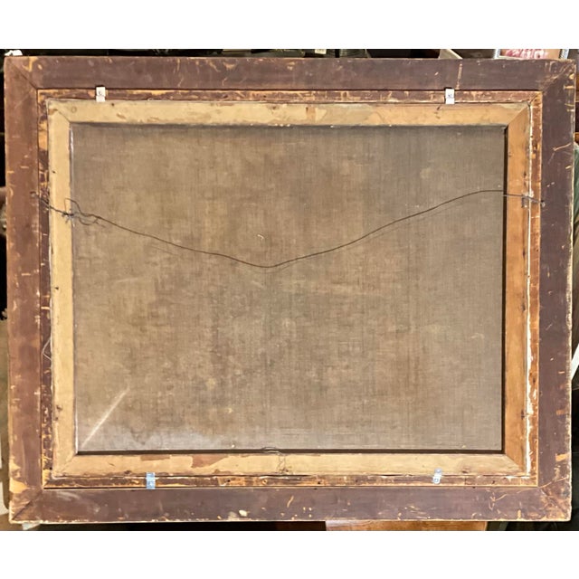 Wood Vintage Maritime Oil Painting Flying P Liner Signed W Unstrup 1932 in Period Gilt Frame For Sale - Image 7 of 11