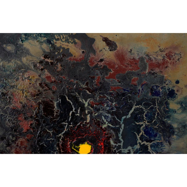 "End of a Long Journey" - Abstract Expressionist Composition - Acrylic on Canvas Bold composition by California artist...