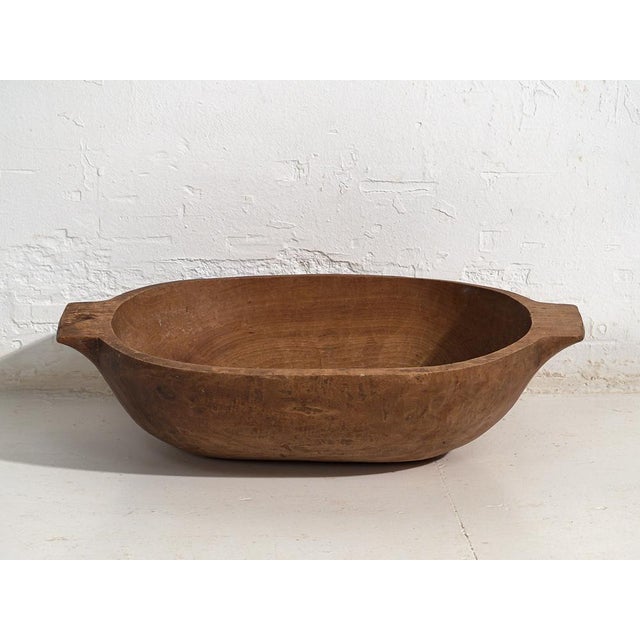 Antique Carved Wooden Bowl For Sale - Image 5 of 8