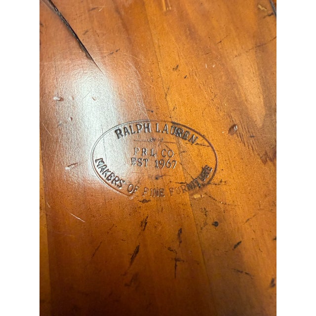 Ralph Lauren 1990s Ralph Lauren Industrial Wood Top Coffee Table For Sale - Image 4 of 4