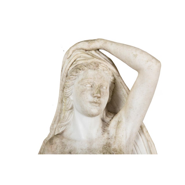 Mid 20th Century Life-Size Marble Sculpture Statue of “Air” After the Antique by Le Hongre For Sale - Image 5 of 15