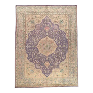Vintage Persian Tabriz Rug - 09'10 X 13'00