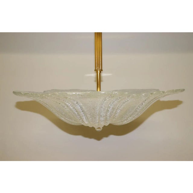 Toso Rosanna Toso "Graniglia" Murano Glass Pendant Lamp, Mid-Century Modern For Sale - Image 4 of 12