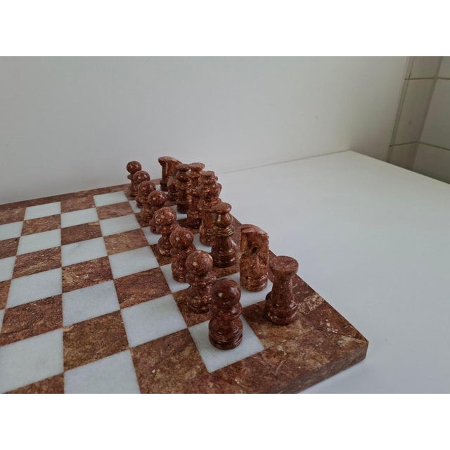Mid-Century Modern German Marble Stone Chess Set, 1970s For Sale - Image 14 of 18