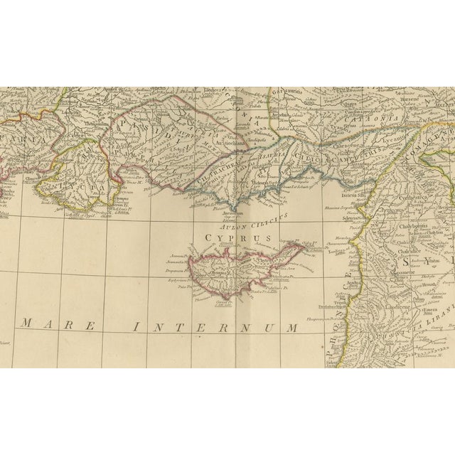 Antique Map of Asia Minor with Levant Anatolia, Syria and Cyprus, 1818 For Sale - Image 4 of 10