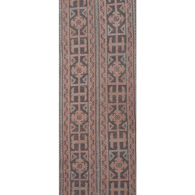 Copper 1960s Vintage Turkish Oushak Extra Long and Wide Runner - Stair Tread 1'10'' X 20'8'' For Sale - Image 8 of 10