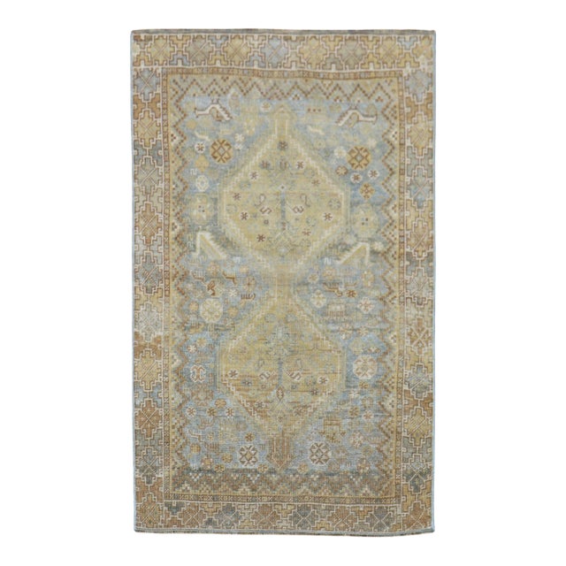 Vintage Persian Tribal Persian Throw Rug For Sale
