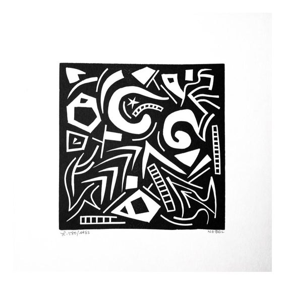 Otto Nebel, L. 580, 1954, Linocut, Paper For Sale