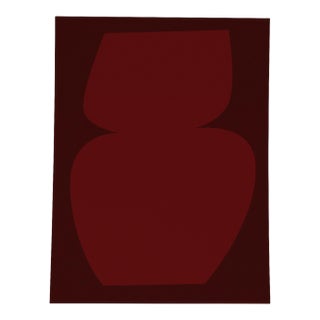 Abstract Burgundy Giclee Print For Sale