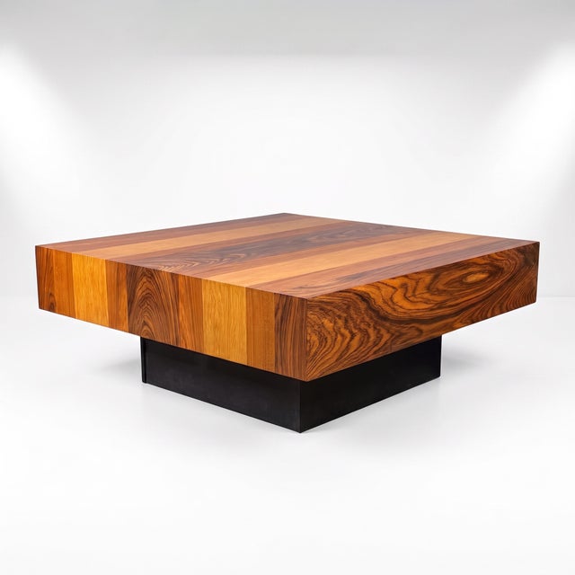 Wood 1970s Danish Modern Rosewood & Teak Floating Coffee Table by Drylund For Sale - Image 7 of 7