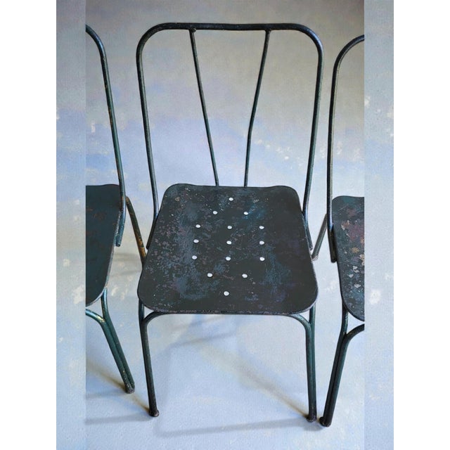 Vintage Garden Chairs from the Parc Et Jardin De Paris, 1950s, Set of 4 For Sale - Image 11 of 13
