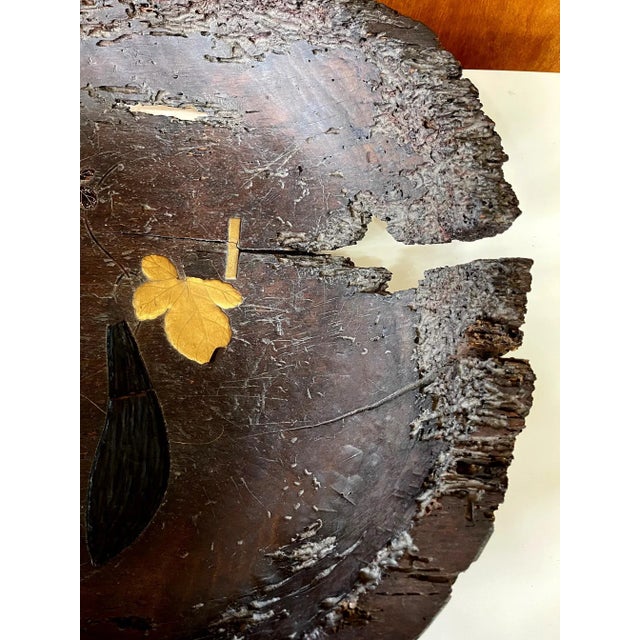Japonisme Antique Japanese Lacquered Wood Wabi-Sabi Bowl For Sale - Image 3 of 13