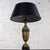 Early to Mid-20th Century Neoclassical Table Lamp Brass and Marble Urn Shaped Base Black Tapered Shade For Sale - Image 6 of 18